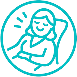 Personne heureuse après un soin au cabinet de réflexothérapie - Géraldine Viatte - Réflexologue diplômée fédérale à Cheyres)